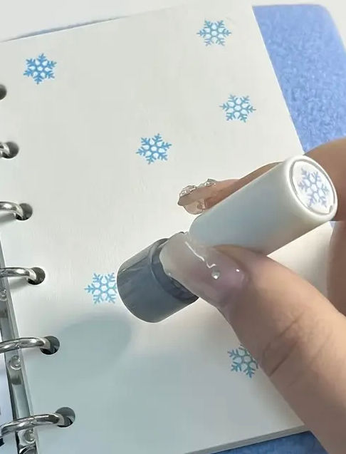 Christmas snowflake stamp