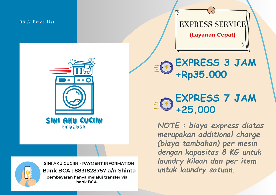 Price List Express Type