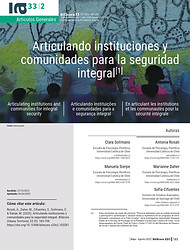 2023. Rosati, Daher et al. Articulando instituciones y comunidades para la seguridad integ