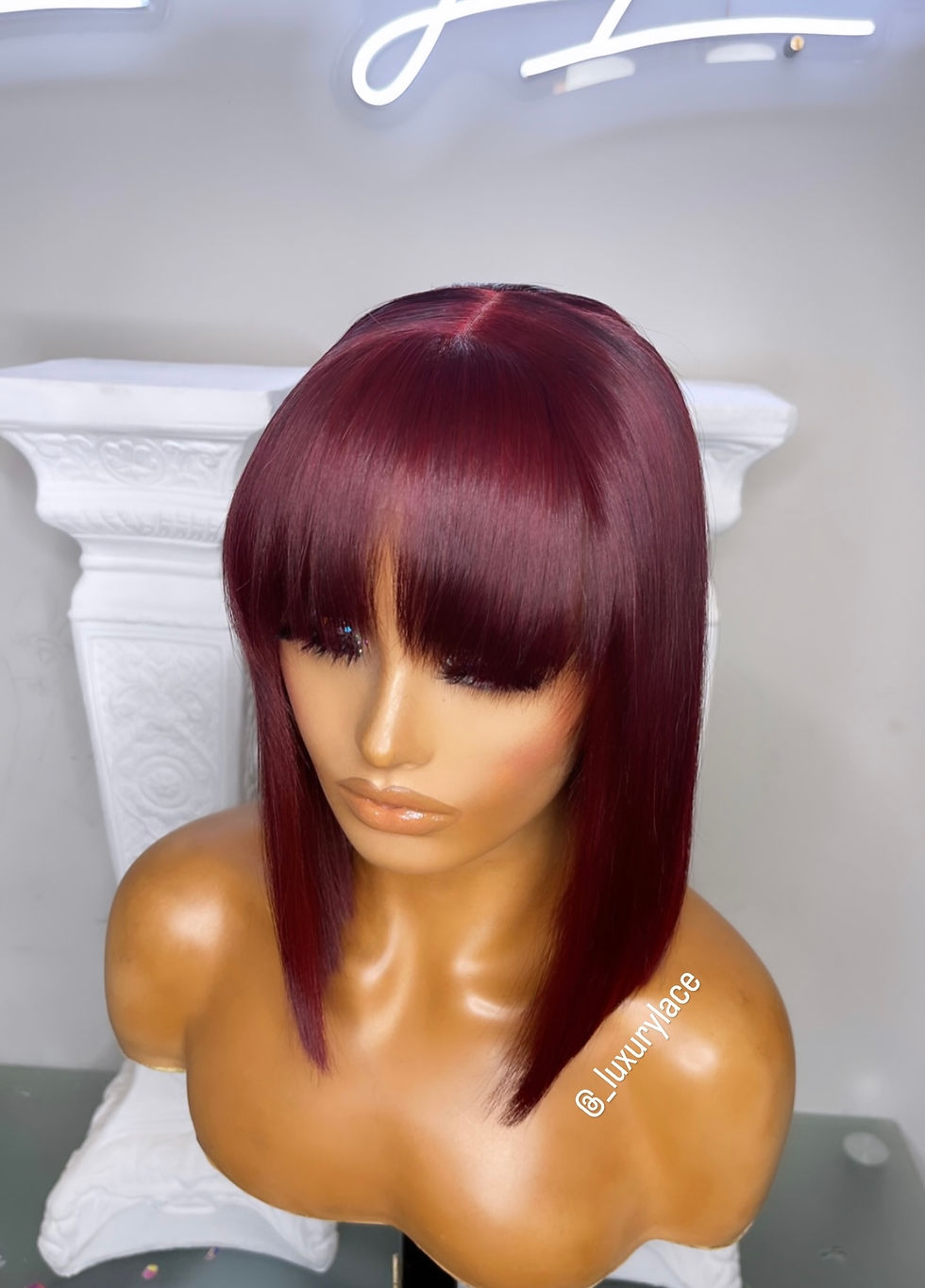 Thumbnail: Dark Cherry Banged Bob