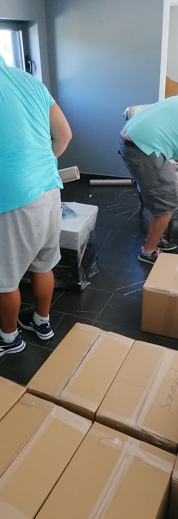 Demontagem e empacotagem. Mudanças Portugal Bélgica