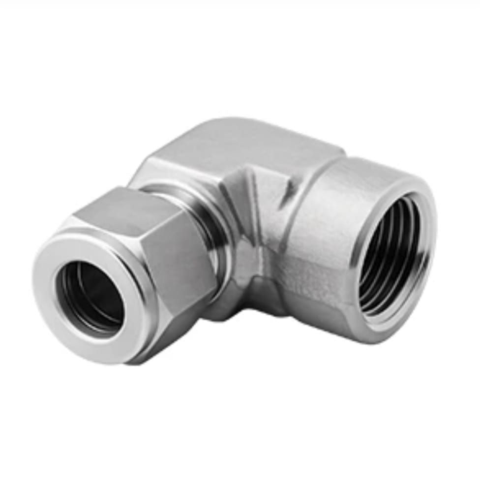 90-degree stainless steel elbow tube fitting