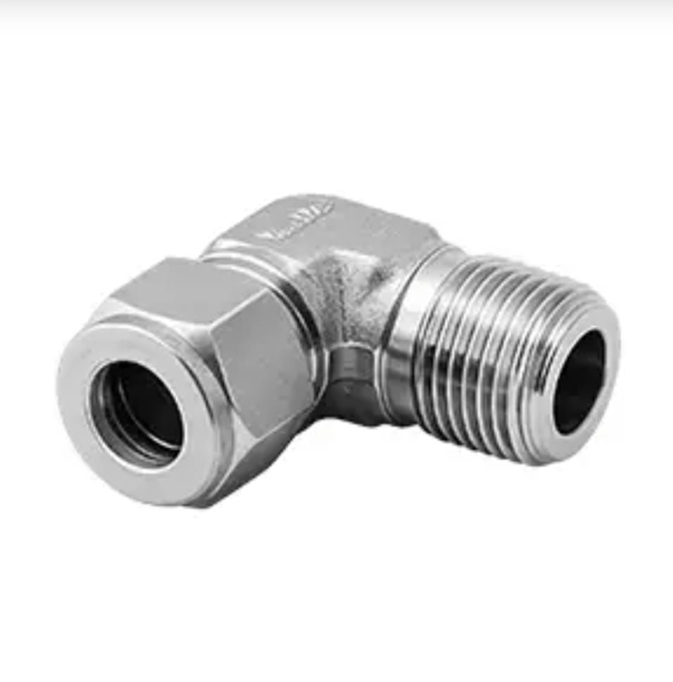 Stainless steel 90-degree elbow tube fitting