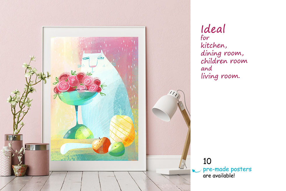 Thumbnail: Still Life with Cat - poster creator