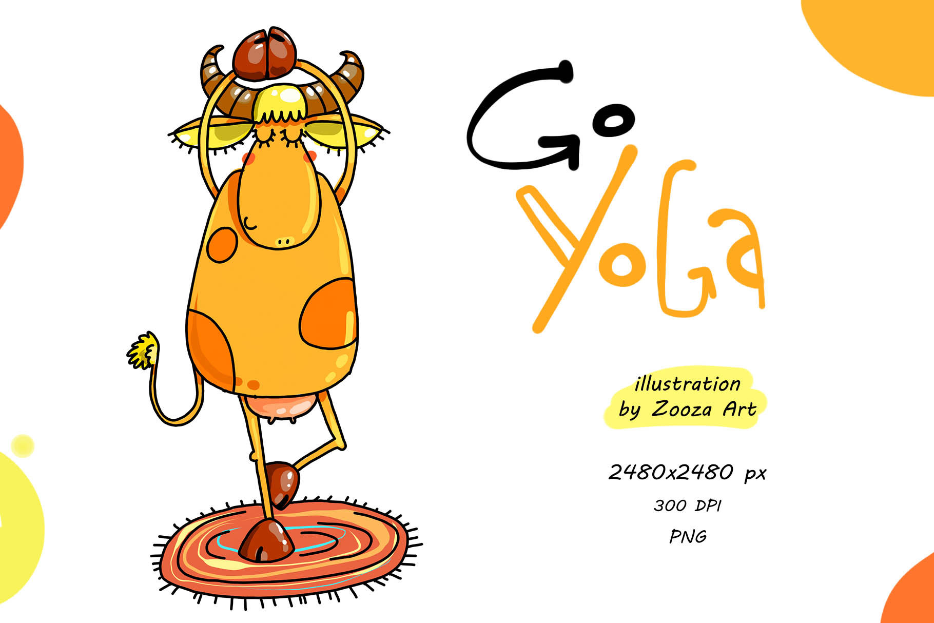 Go Yoga - illustration PNG