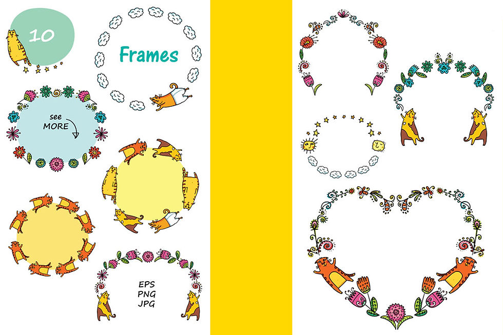 Thumbnail: Spring Cats - 42 objects