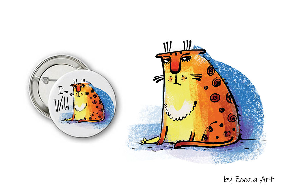 Thumbnail: Wild Wild Cat - 14 illustrations