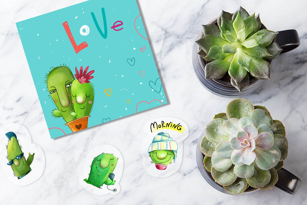 Thumbnail: Cactuses illustrations