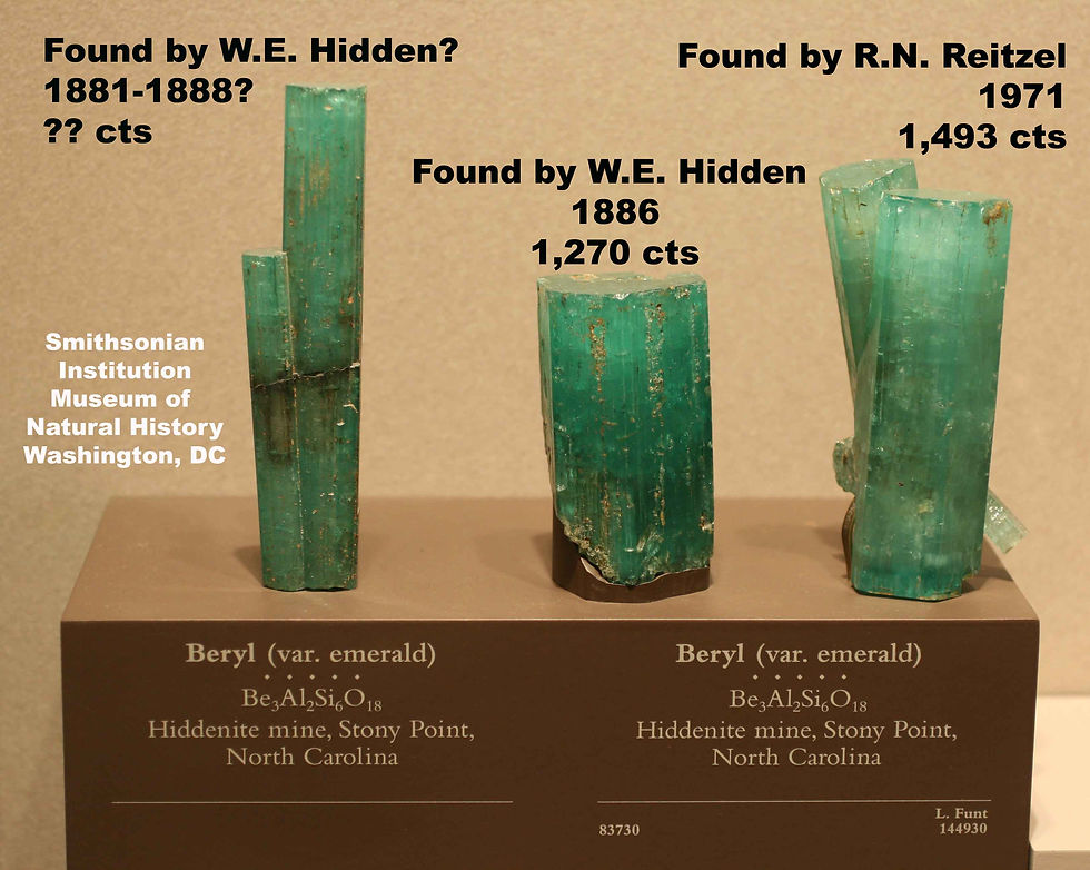 Hiddenite Emeralds