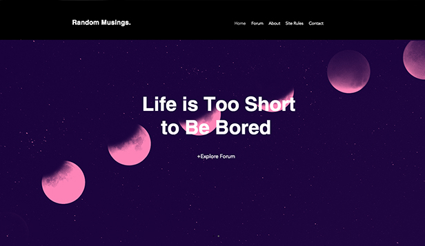 forum website template