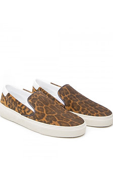 Saint Laurent leopard sneakers