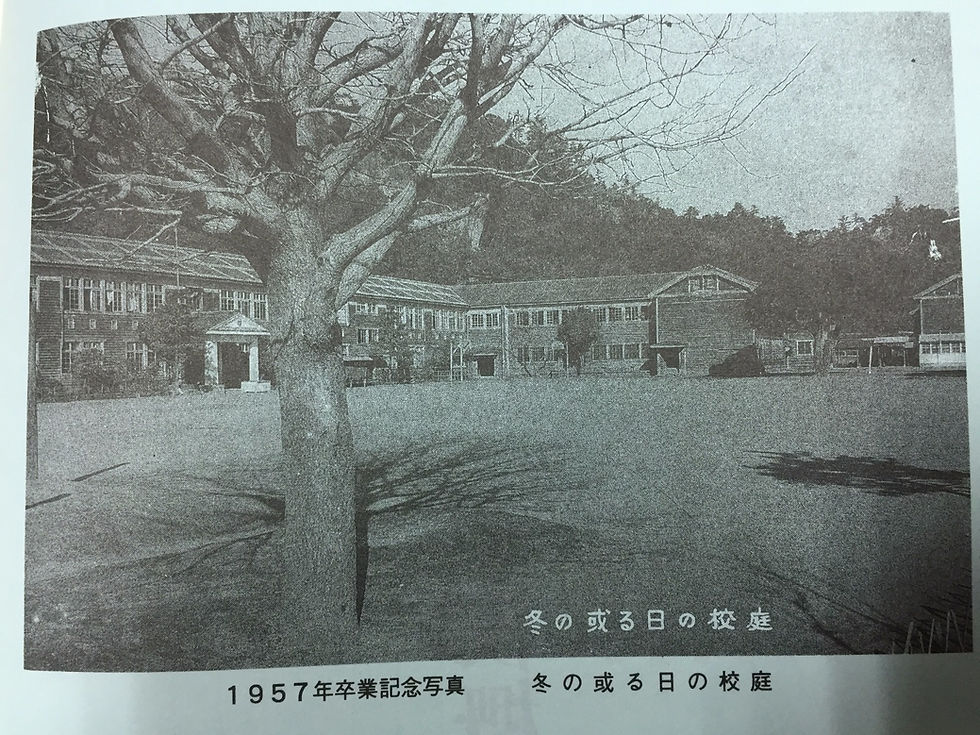 １９５７年時の校庭