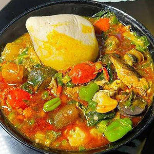 Banku with Okro Stew