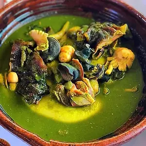 Fufu with Abunuabunu Soup