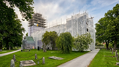 Spånga kyrka under renovering – 900 år av historia