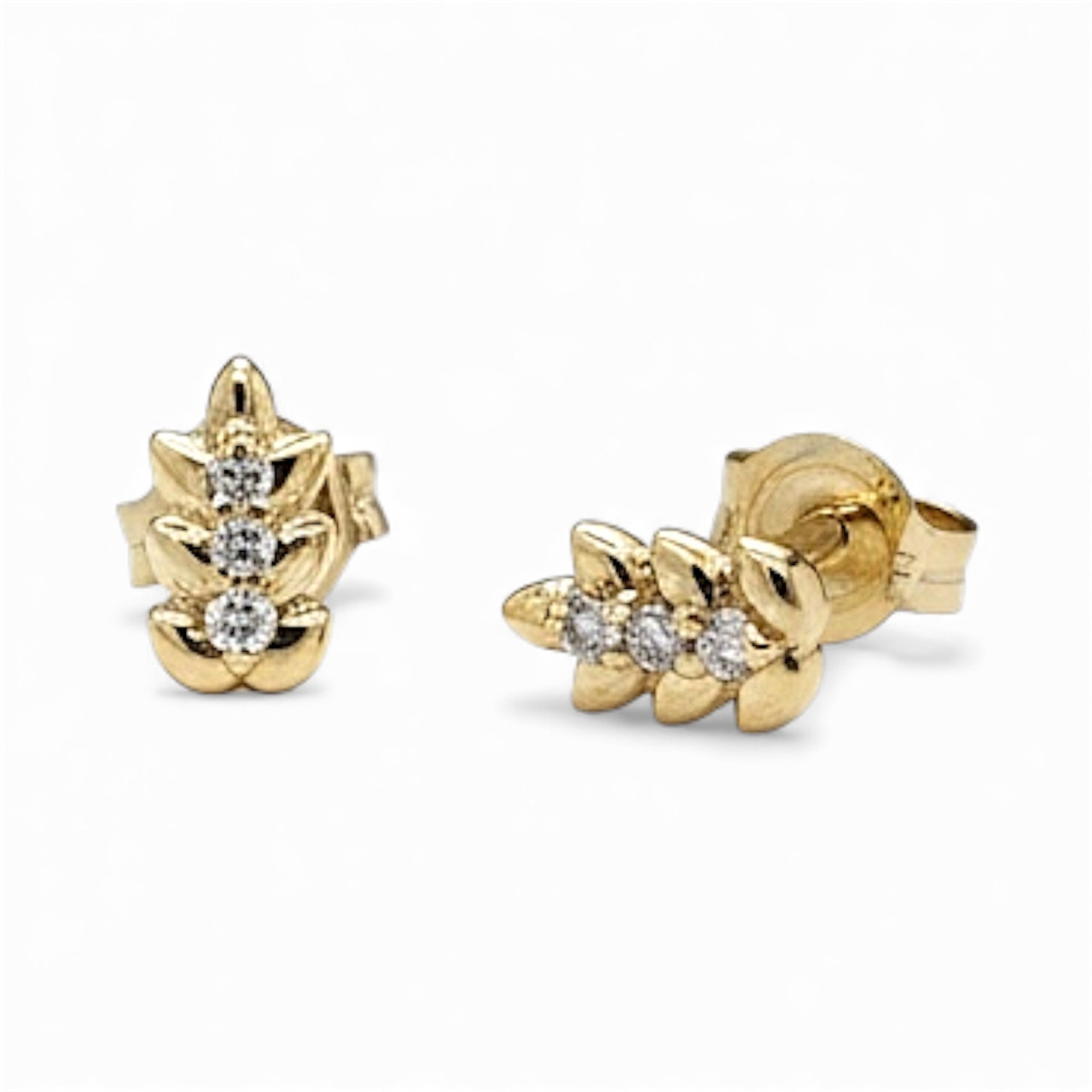 Theia Stud Earrings (Yellow Gold)