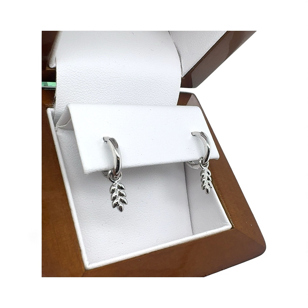 Thumbnail: Demeter Huggy Earrings (White Gold)