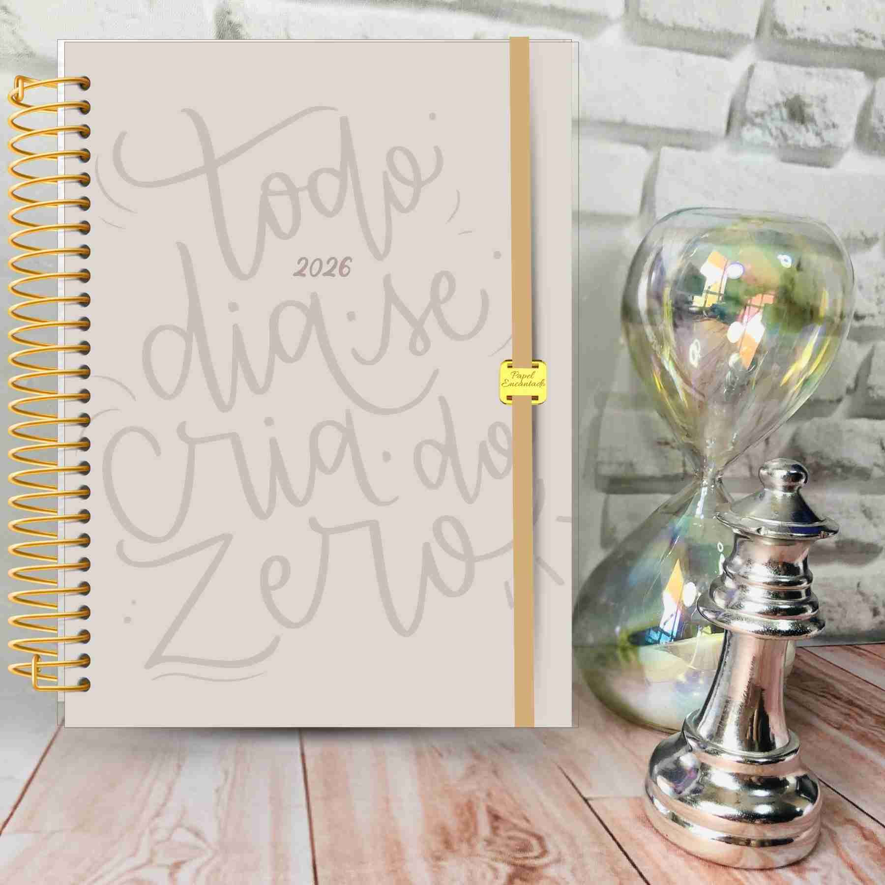 Todo dia se cria - Planner 2026 Datado | Papel Encantado ✨