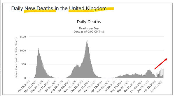 Daily New Deaths in the United Kingdom