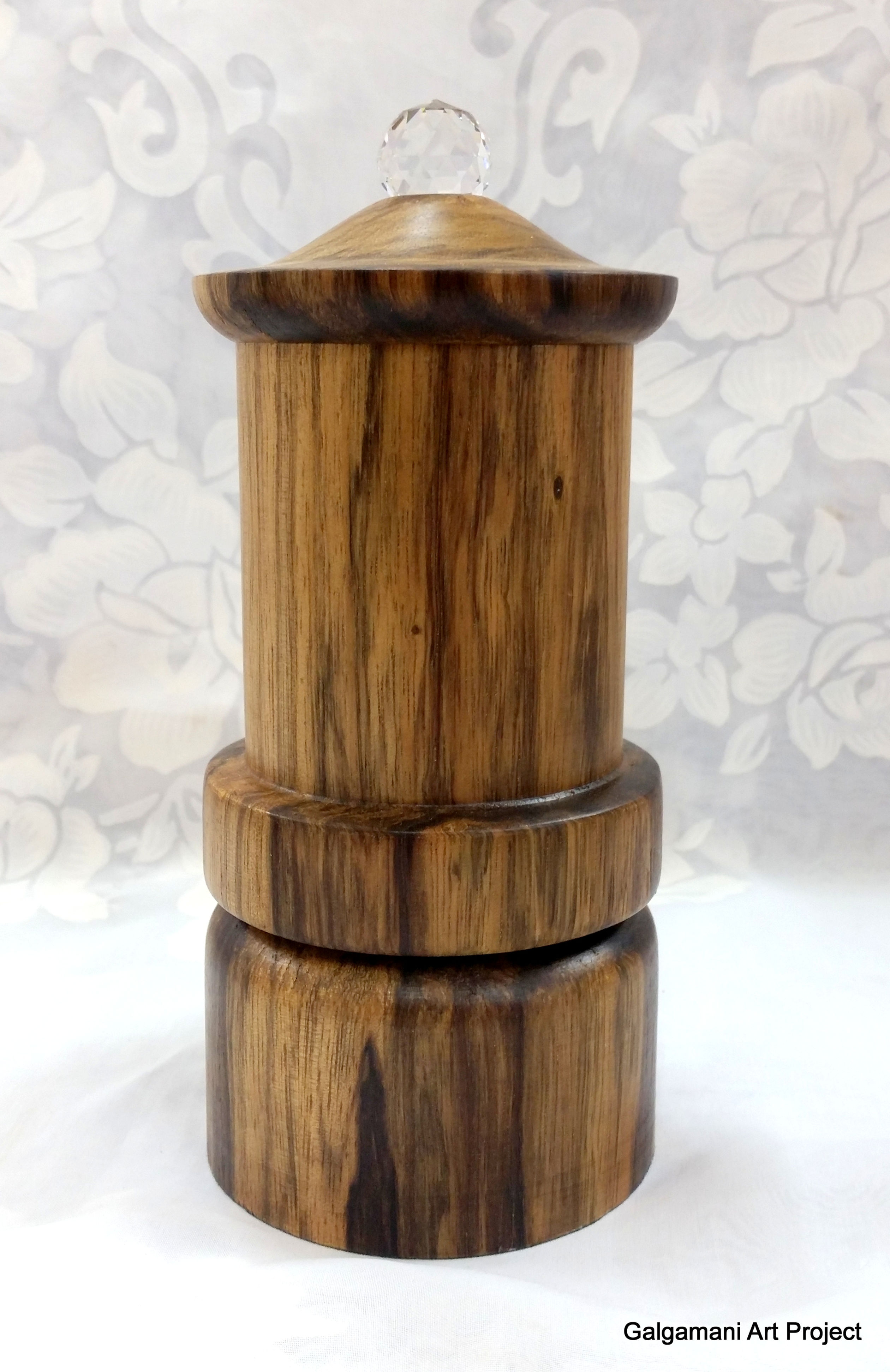 3 milion Medicine Buddha Tibetan tabletop prayer wheel made from African Walnut hardwood