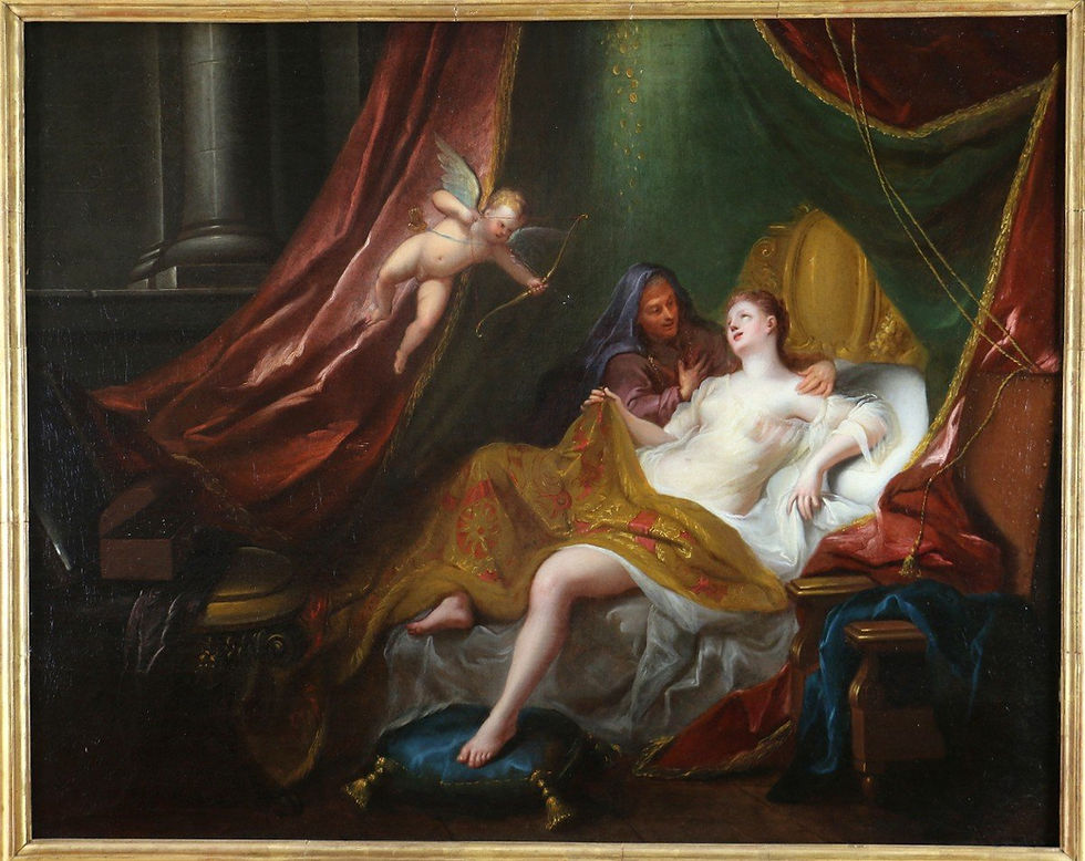 Danae and the golden rain by Jean-françois De Troy (1679-1752)-The Museum of Time