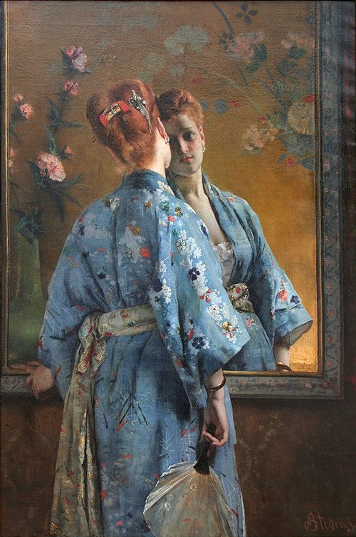 La parisienne japonaise by Alfred Stevens (1872)-The Museum of Time