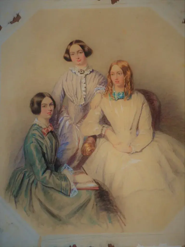 Brontë sisters portrait-the museum of time
