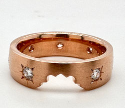 14KR Custom Diamond Wedding Band