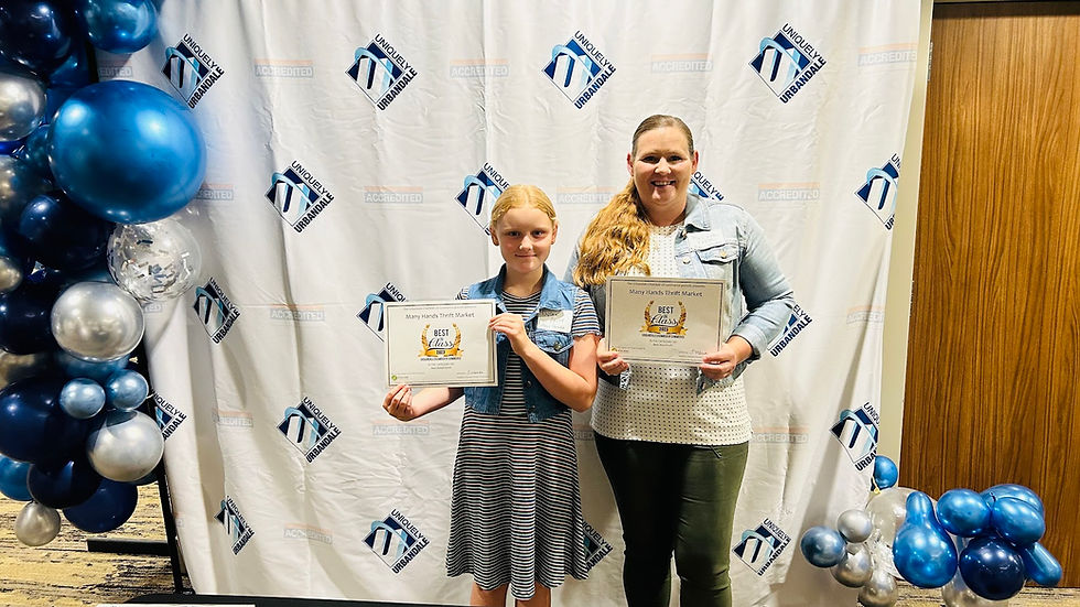 Thrift_Awards_Urbandle_BestinClass_BestNonprofit_BestRetailer_MelissaTafta_Dylan_2023