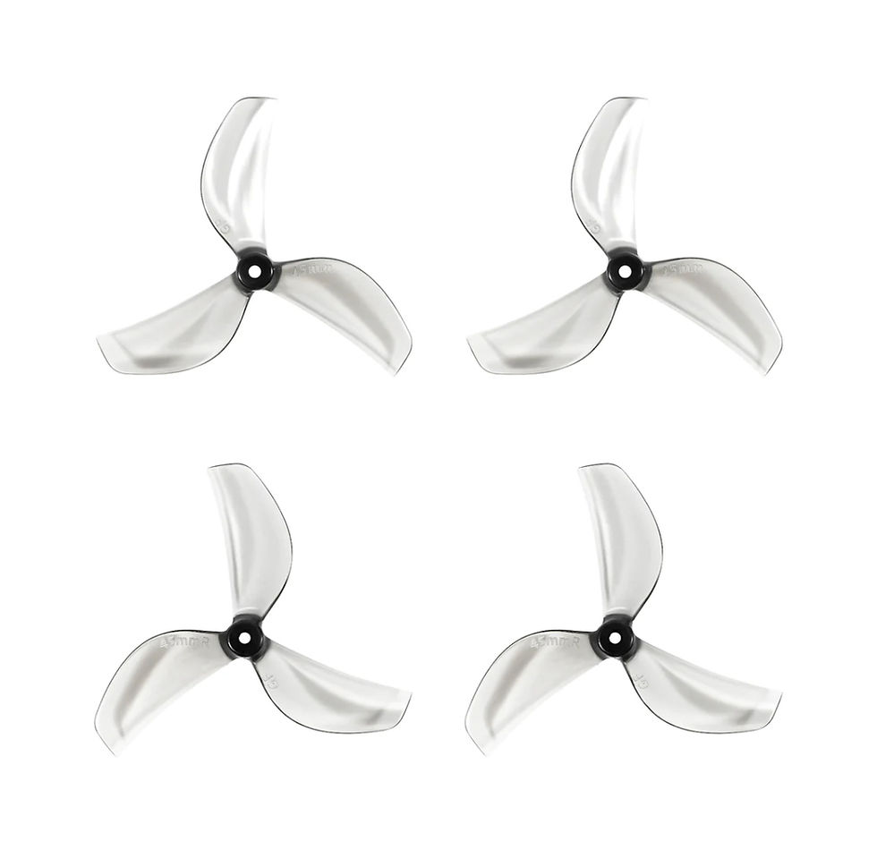 Thumbnail: GEMFAN 45MM-3 TRI-BLADE 1.5MM SHAFT PROPELLERS - CHOOSE COLOR