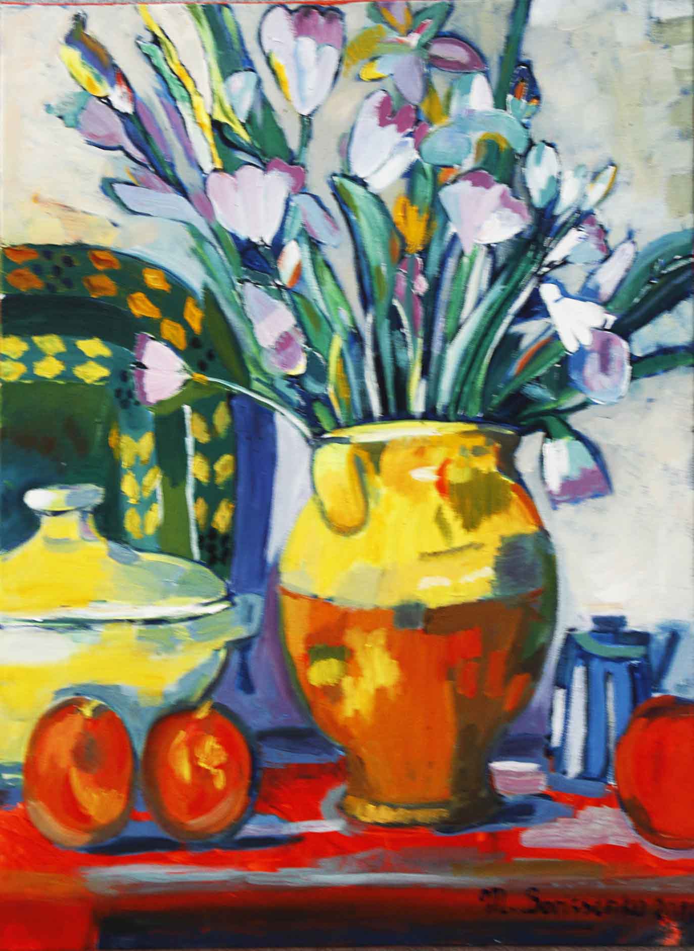 Maria Borrissenko-Still life with Pitches-$1800.jpg