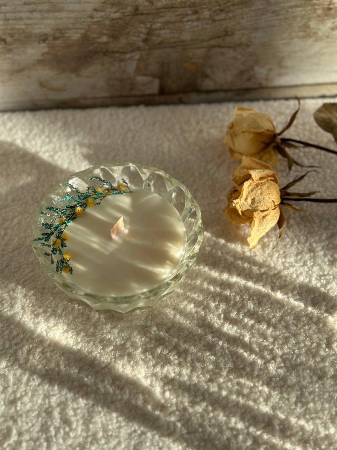 bougie artisanale Francette au parfum de Grasse sans CMR ni phtalates