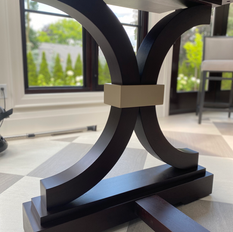 Curve laminated trestle