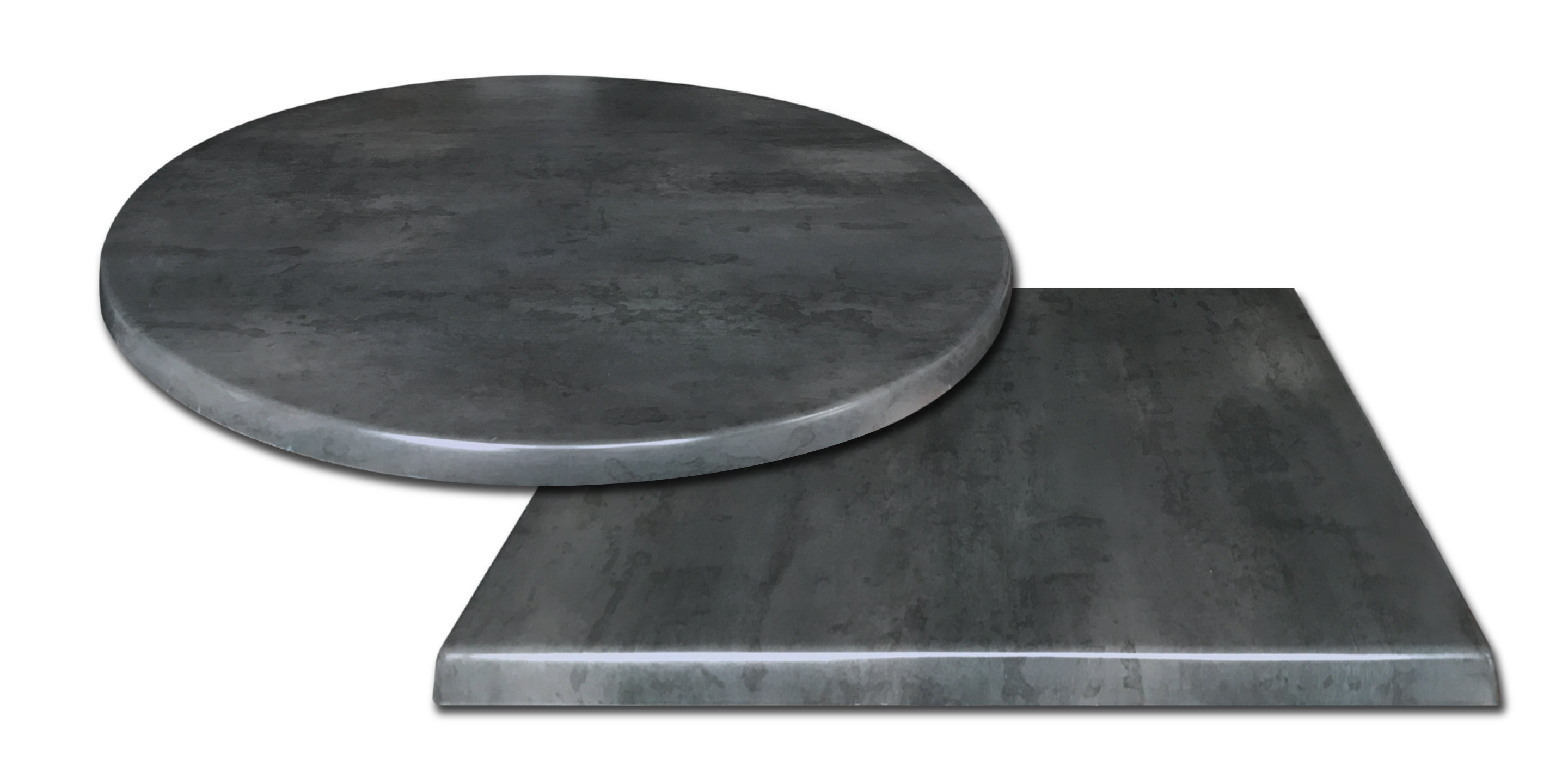 Indoor/Outdoor Table Top in Black Steel Finish