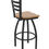 Thumbnail: 410 Jackie Swivel Bar Stool with Solid Natural Maple Wood Seat