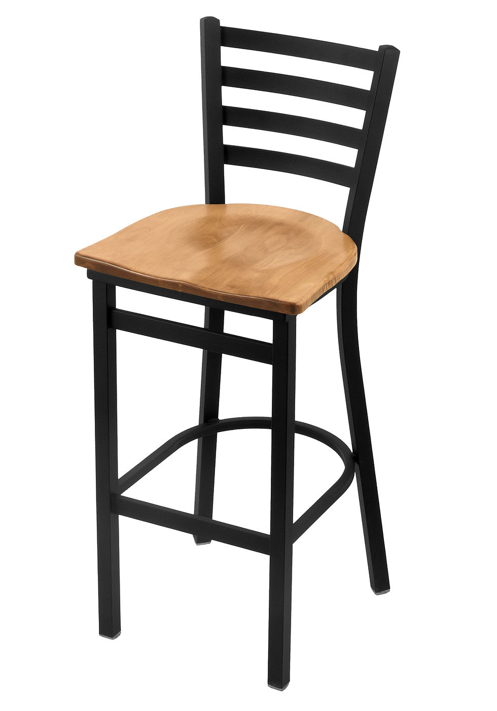 400 Jackie Stationary Bar Stool With Medium Finish Maple Seat