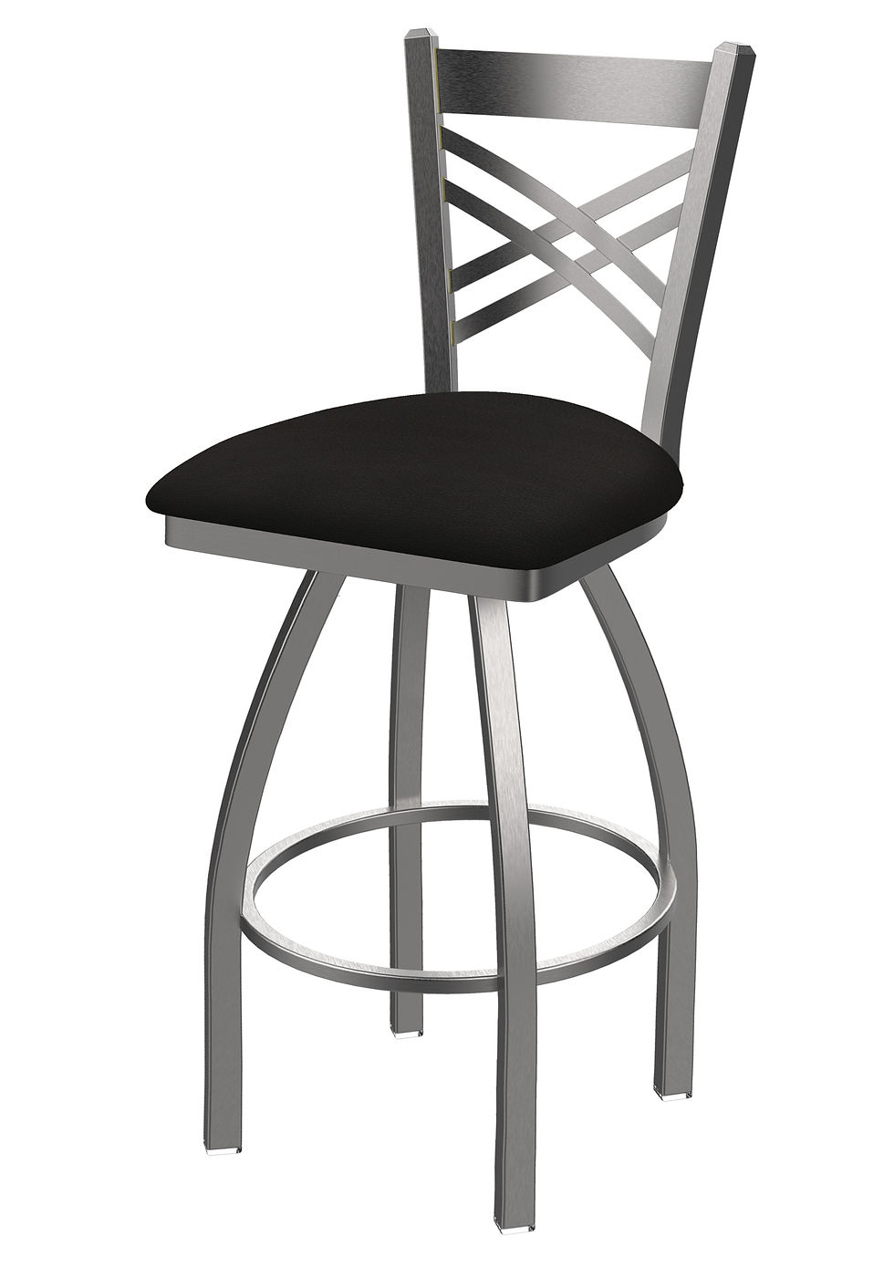 Thumbnail: 820 Stainless Steel Catalina Swivel Bar Stool with Upholstery Seating