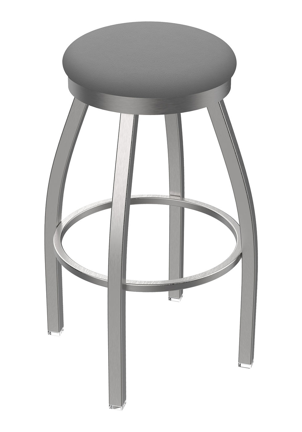 Thumbnail: 802 Misha Outdoor Stainless Steel Swivel Bar Stool with Outdoor Upholstery