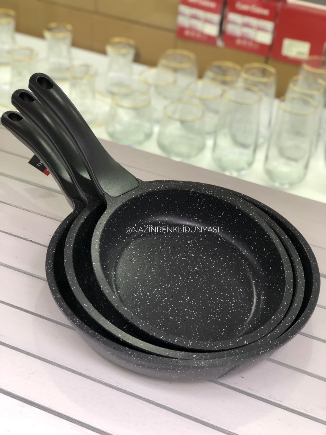 Tava  3’lü Set Füme