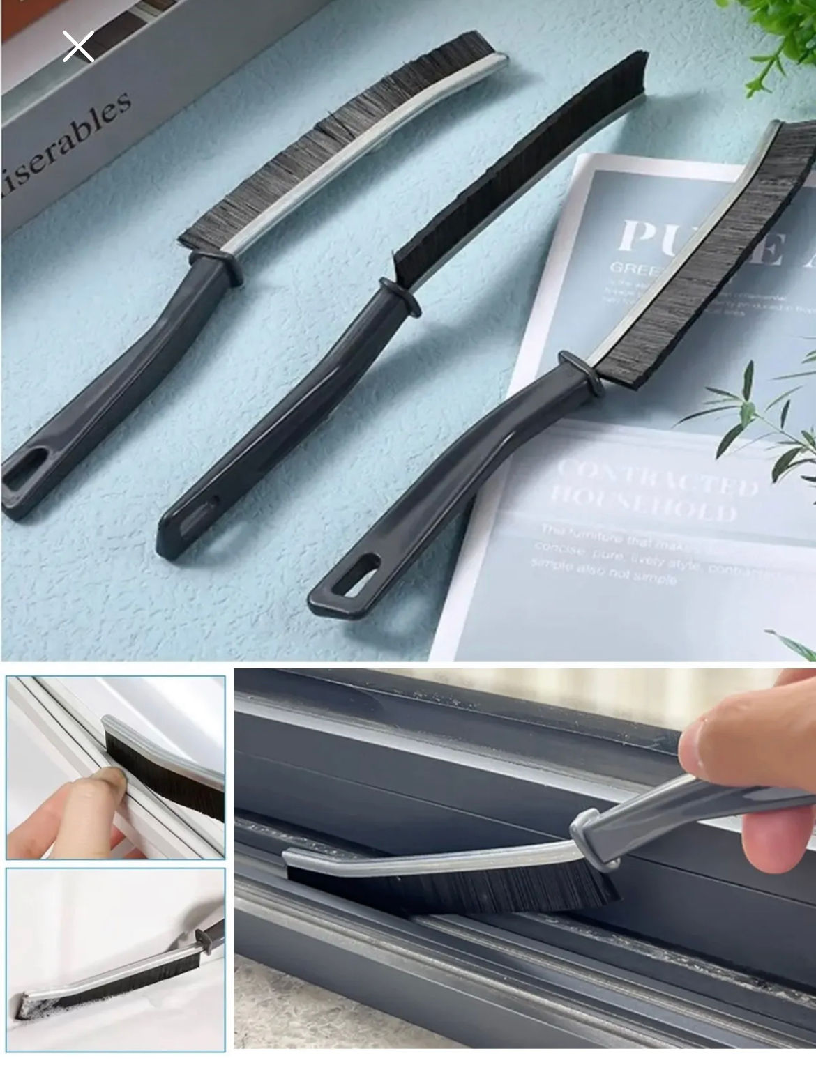 Çok Amaçlı İnce Temizleme Fırçası 2’Li