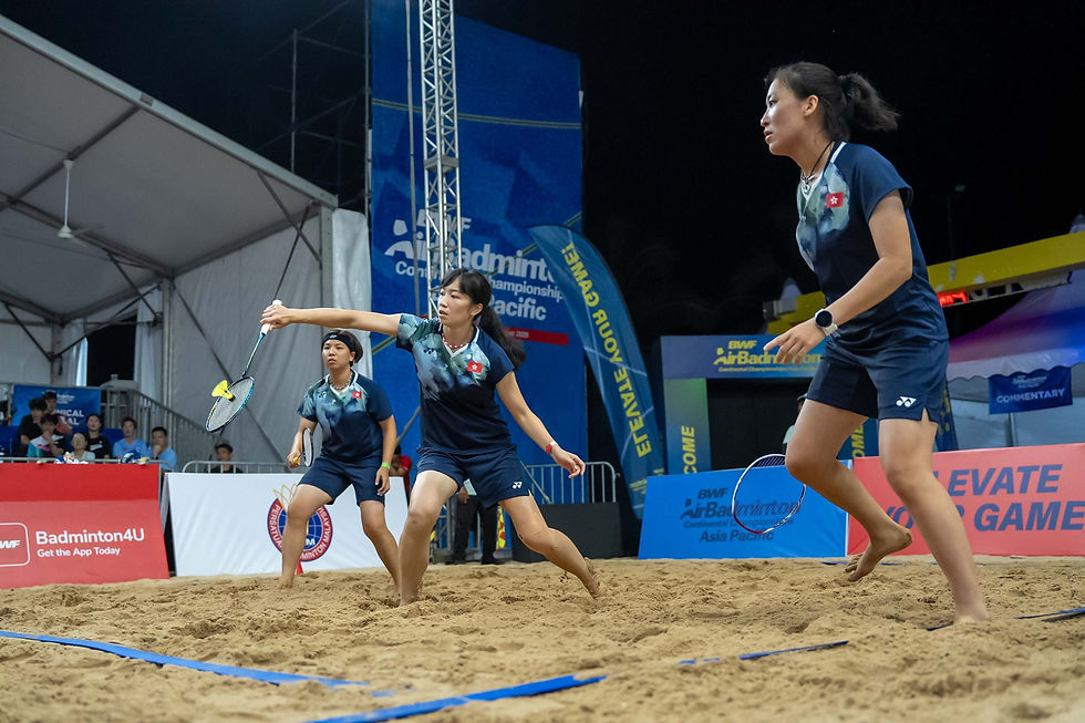 港隊以直落3局9-4、9-3、9-3擊敗印尼奪得女子三打三冠軍