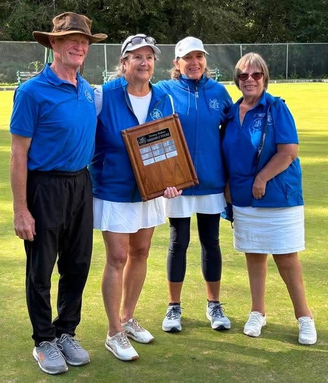 Clayton, Barb, and Vivian with President Cindy