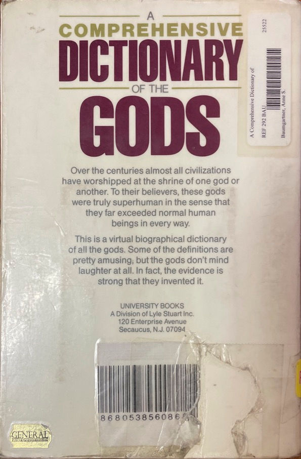 Thumbnail: Dictionary of the Gods