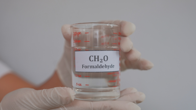 Formaldehyde (Formalin) used for tissue fixation in histology.