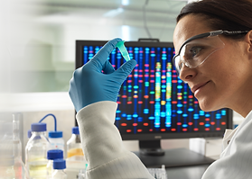 Genetics scientist female
