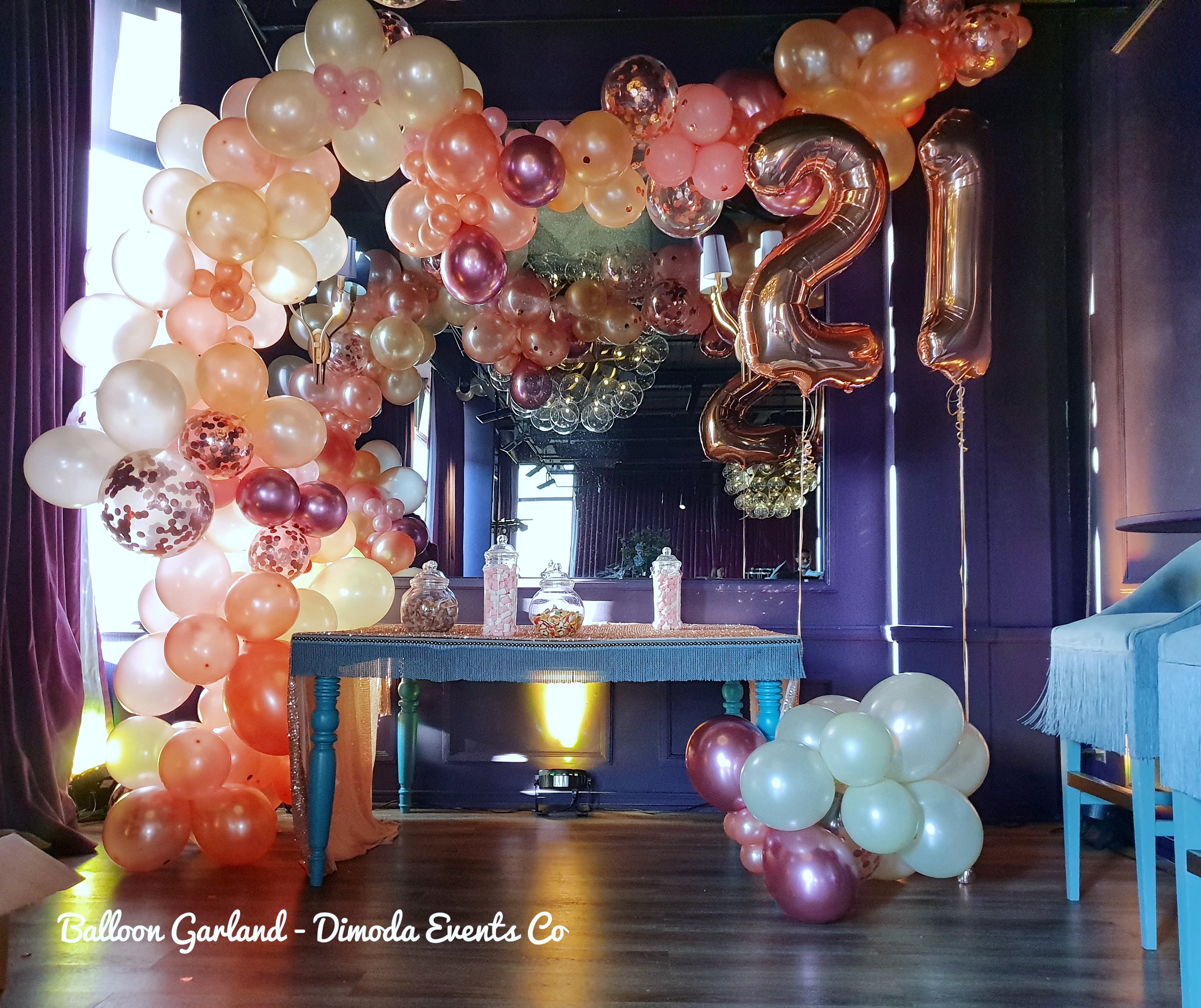 Large Balloon Garland Freestanding