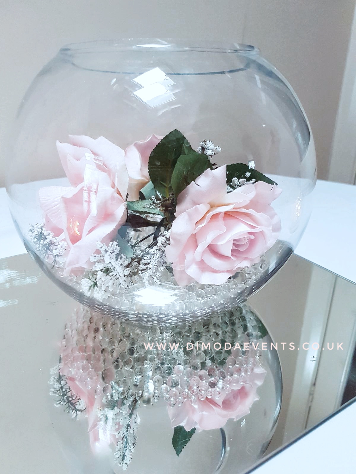 Fishbowl Pink Roses