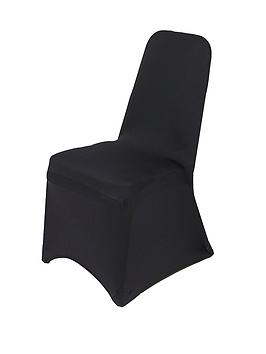 Black Lycra Spandex Chair Covers