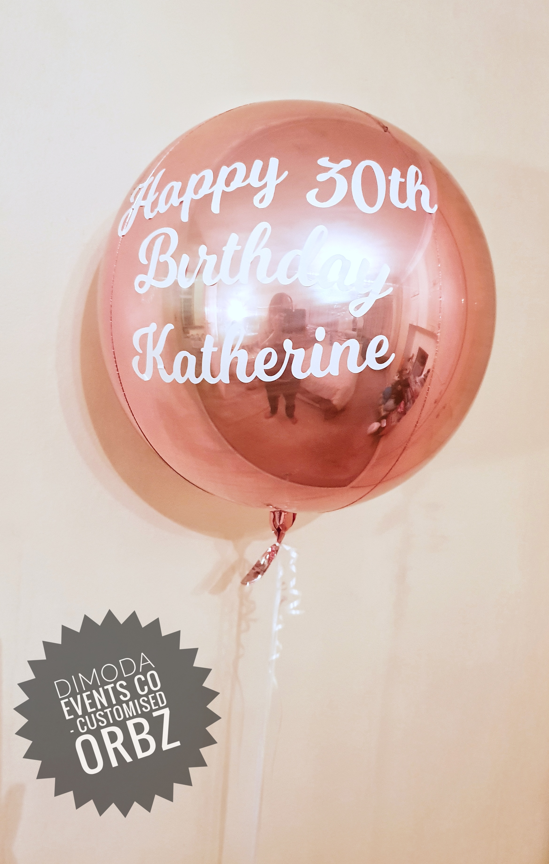 Personalised balloon Orbz
