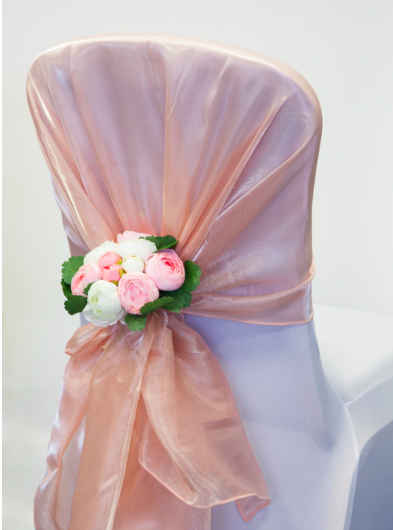 Silk organza hoods